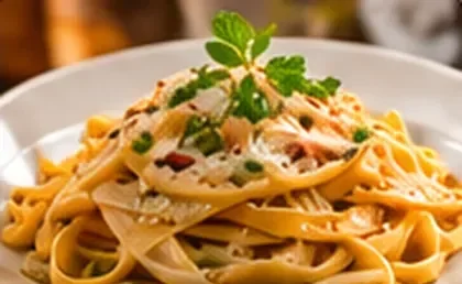Fettuccine ao molho cremoso