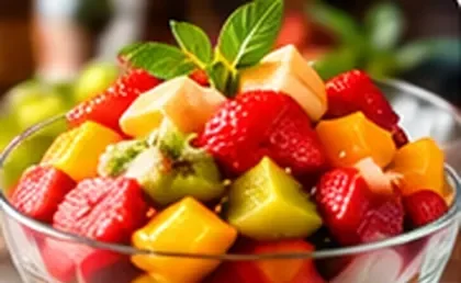 Salada de frutas frescas